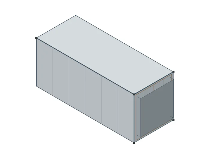20' Reefer isometric outline